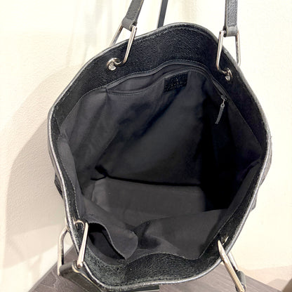 #8256 GUCCI Black GG Canvas Eclipse Tote