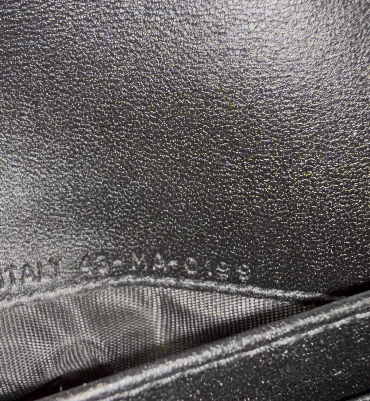 8903 DIOR Black Saddle Long Wallet with Chain MSRP $1,750