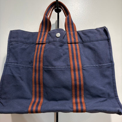 #101 HERMES Blue/Orange Tote