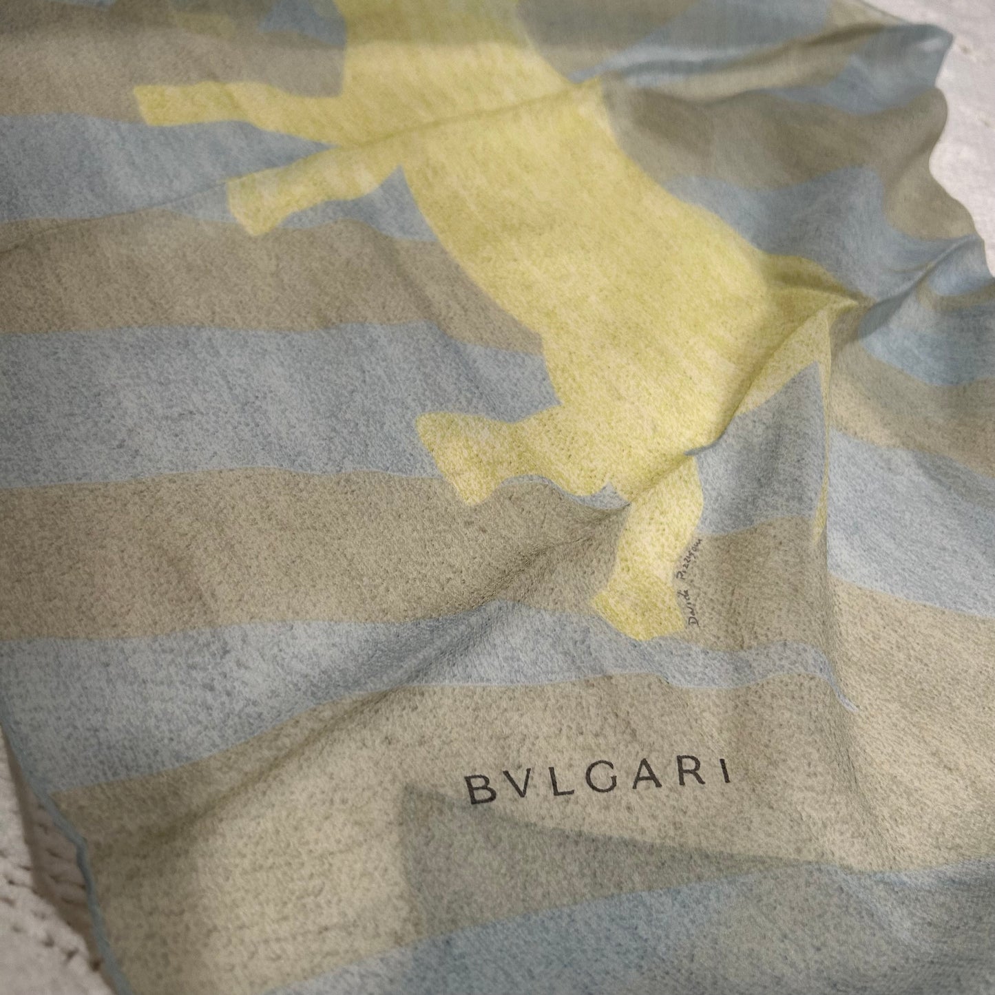 NEW Bulgari Silk Scarf