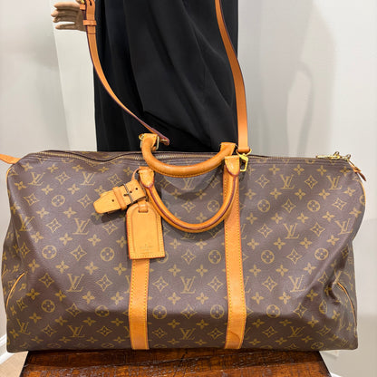 #1113 LOUIS VUITTON Monogram Keepall 55 Duffle