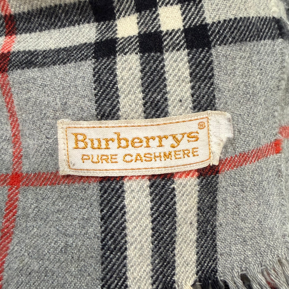 BURBERRY Vintage Grey Scarf(Oct 31)