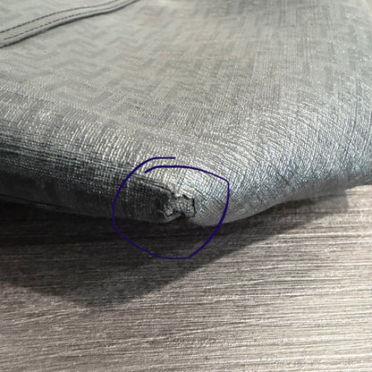 #9107 FENDI Charcoal Zuchinno Coated Canvas and Leather Roll Tote