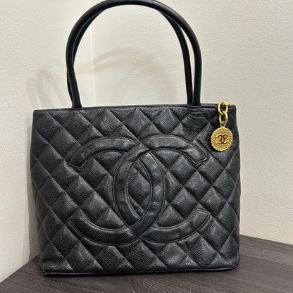 CHANEL Caviar Medallion Tote (COA Included)