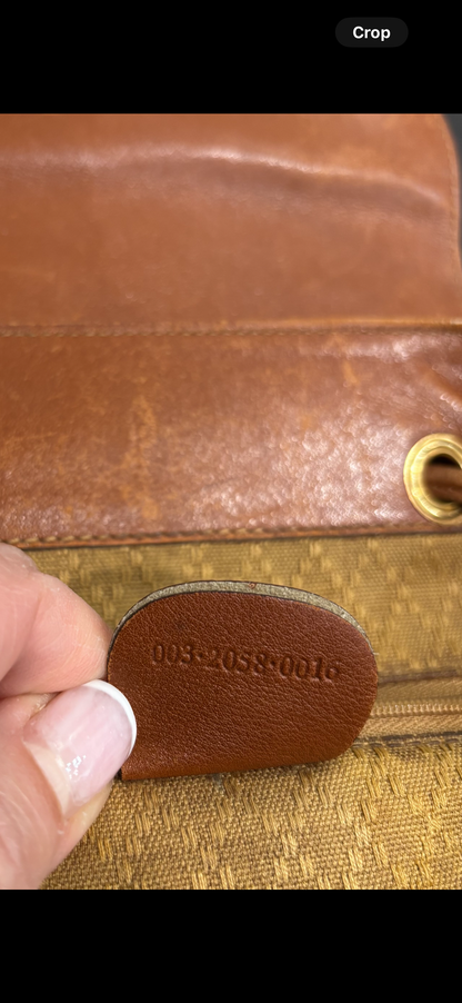 8876 GUCCI Double Pocket Brown Backpack