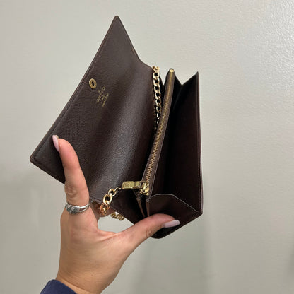 1011 LOUIS VUITTON Damier Ebene Long Wallet