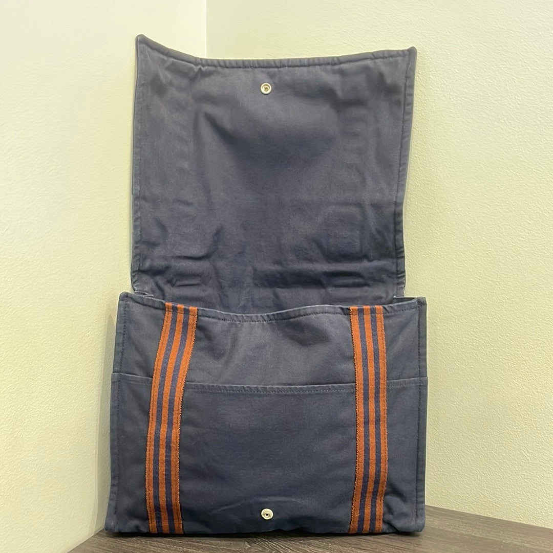 SOLD! Hermès Fool Toe Basas MM Canvas Shoulder Bag