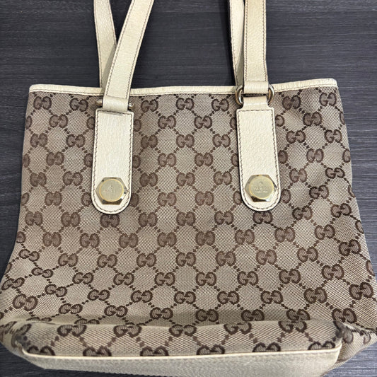 8873 GUCCI GG Canvas Charmy Tote