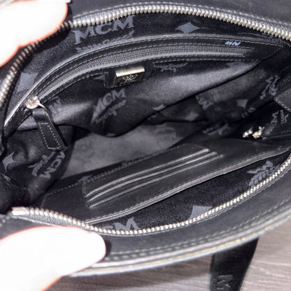 #3208 MCM Unisex Black Messenger Bag