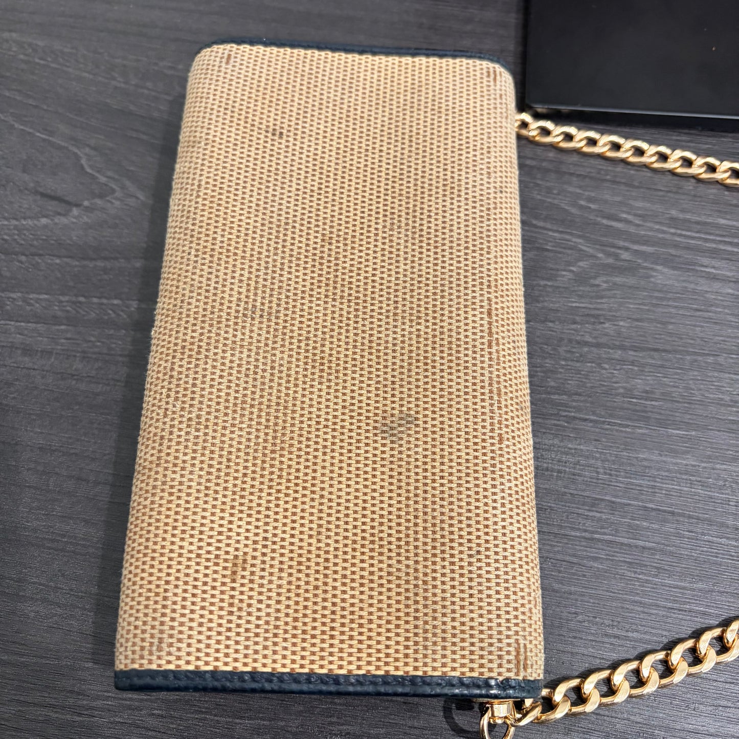 8851 GUCCI Canvas Horsebit Wallet
