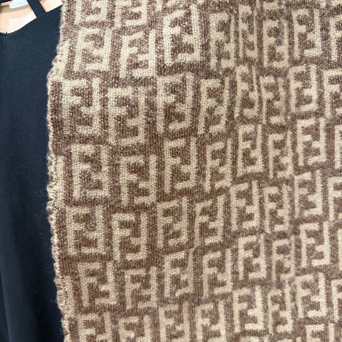FENDI Zucca Brown Wool Scarf(Oct 31)