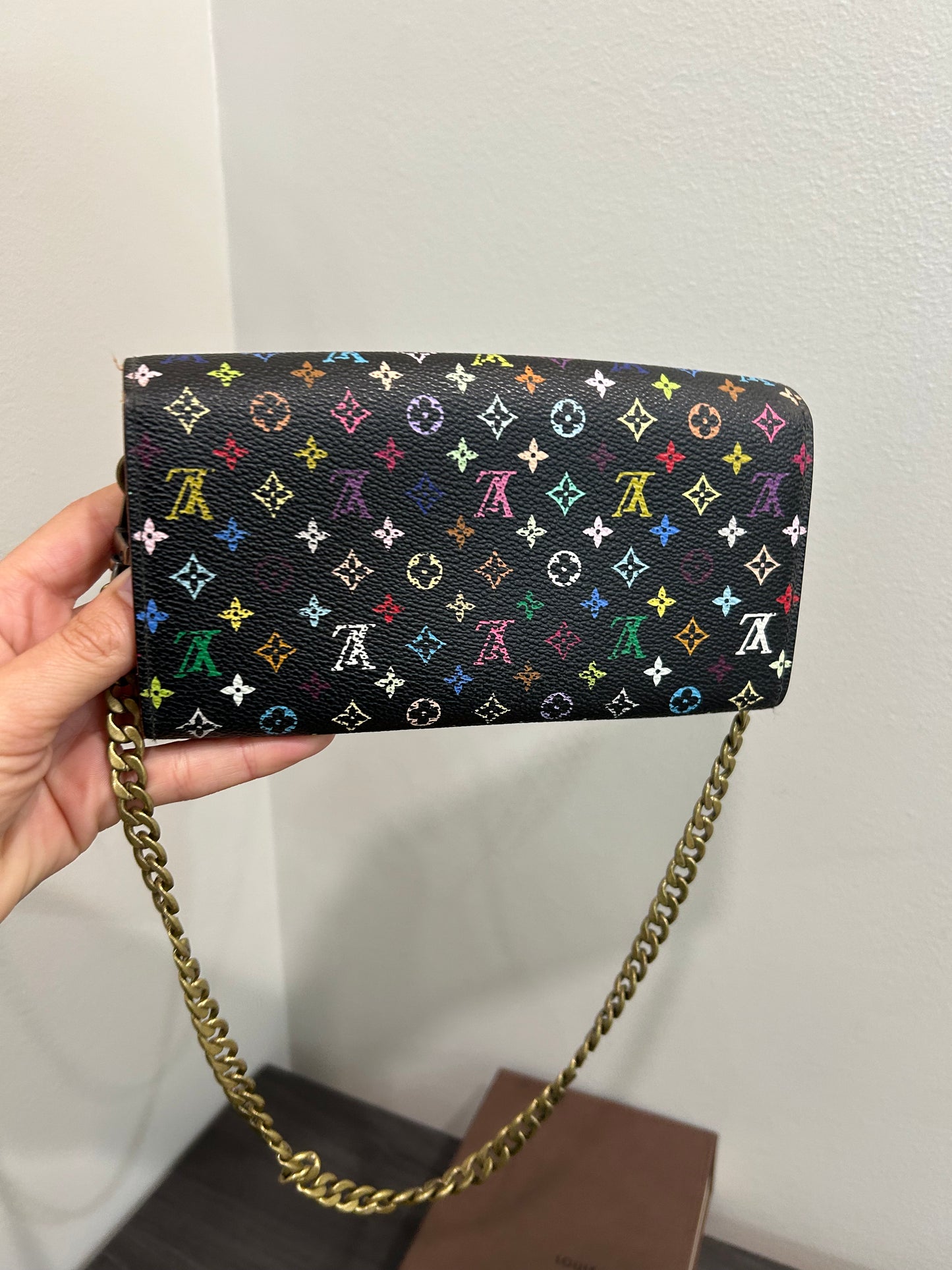 SOLD! Louis Vuitton Multicolor Wallet on Chain