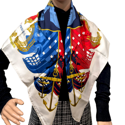 #8234 HERMES 90cm Silk Scarf