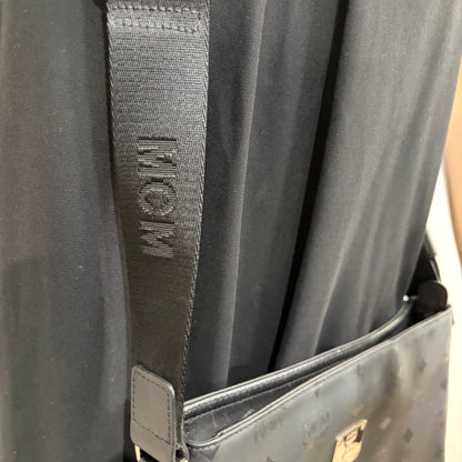 #3208 MCM Unisex Black Messenger Bag