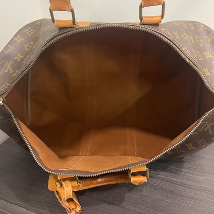 SOLD! Louis Vuitton Monogram Keepall 45 with Lock & Key