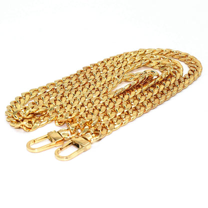 NEW Flat Link Gold-tone Iron Crossbody Chain