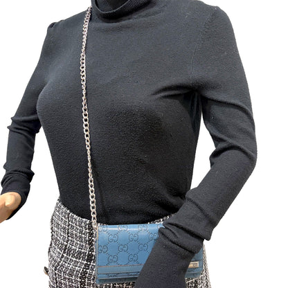 #8236 GUCCI Blue Guccissima Wallet