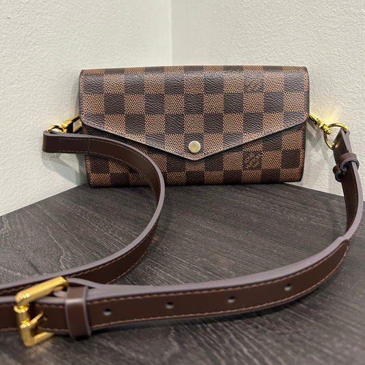 SOLD! Louis Vuitton Damier Wallet w/ Strap