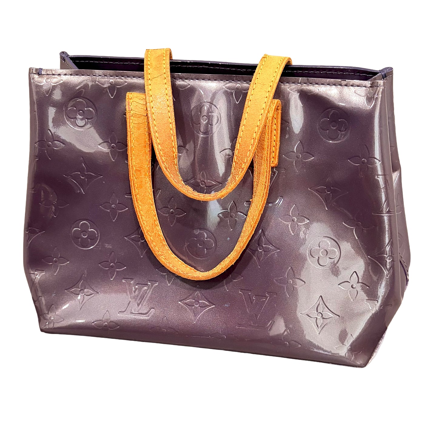 #8201 LOUIS VUITTON Purple Vernis Reade PM