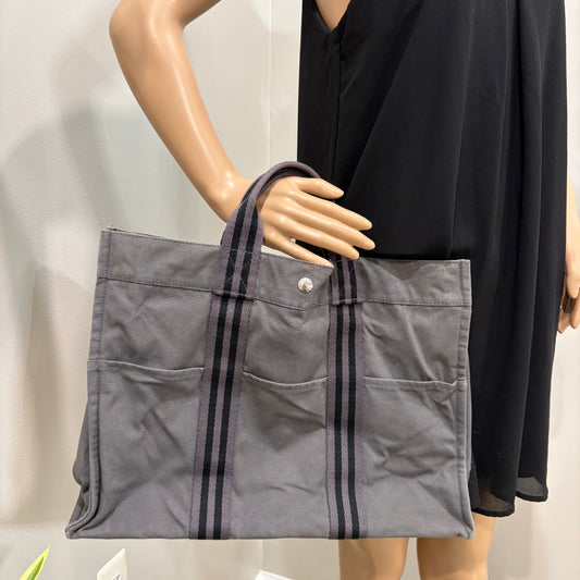 #104 HERMES Grey Tote
