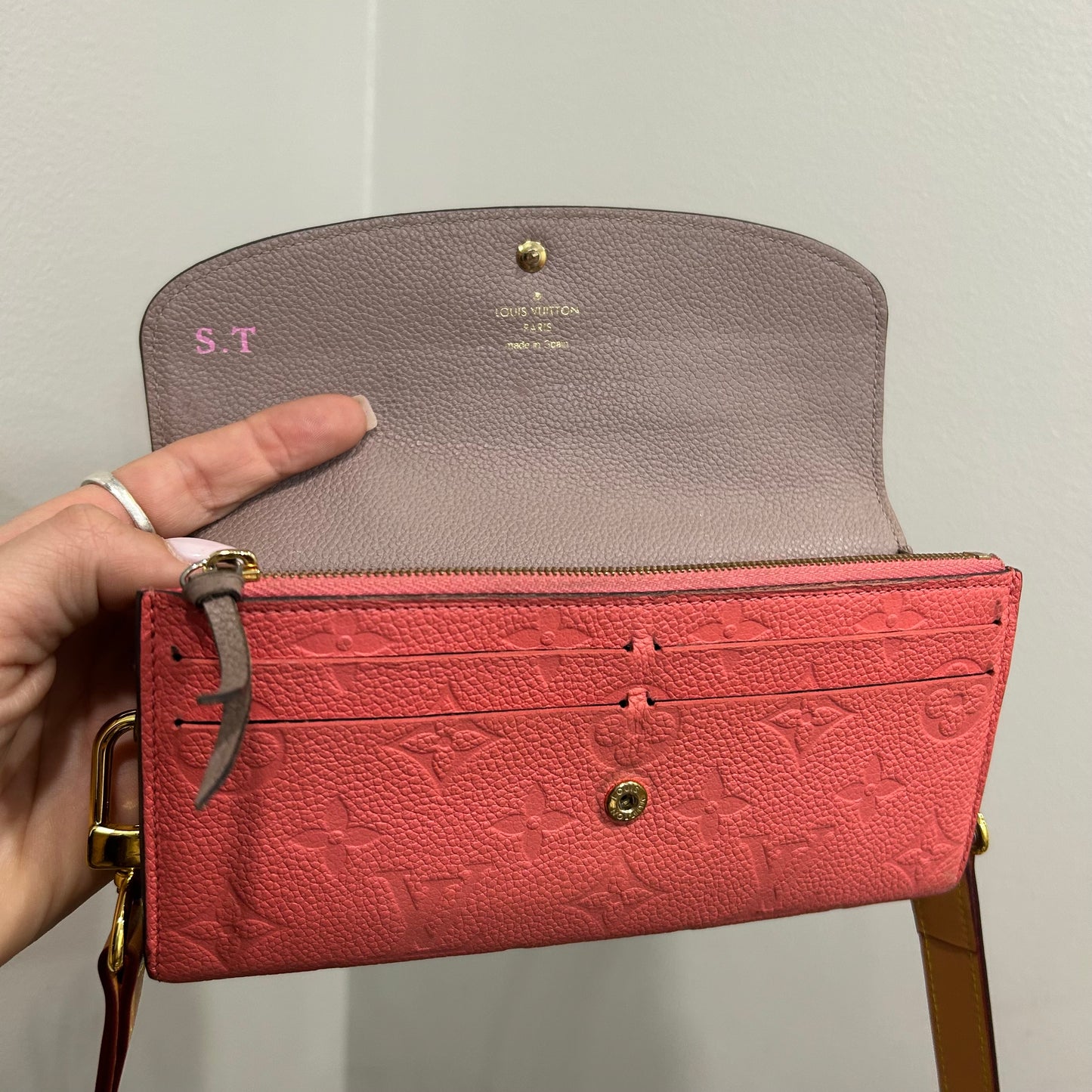 SOLD! Louis Vuitton Empreinte Wallet w/ Strap