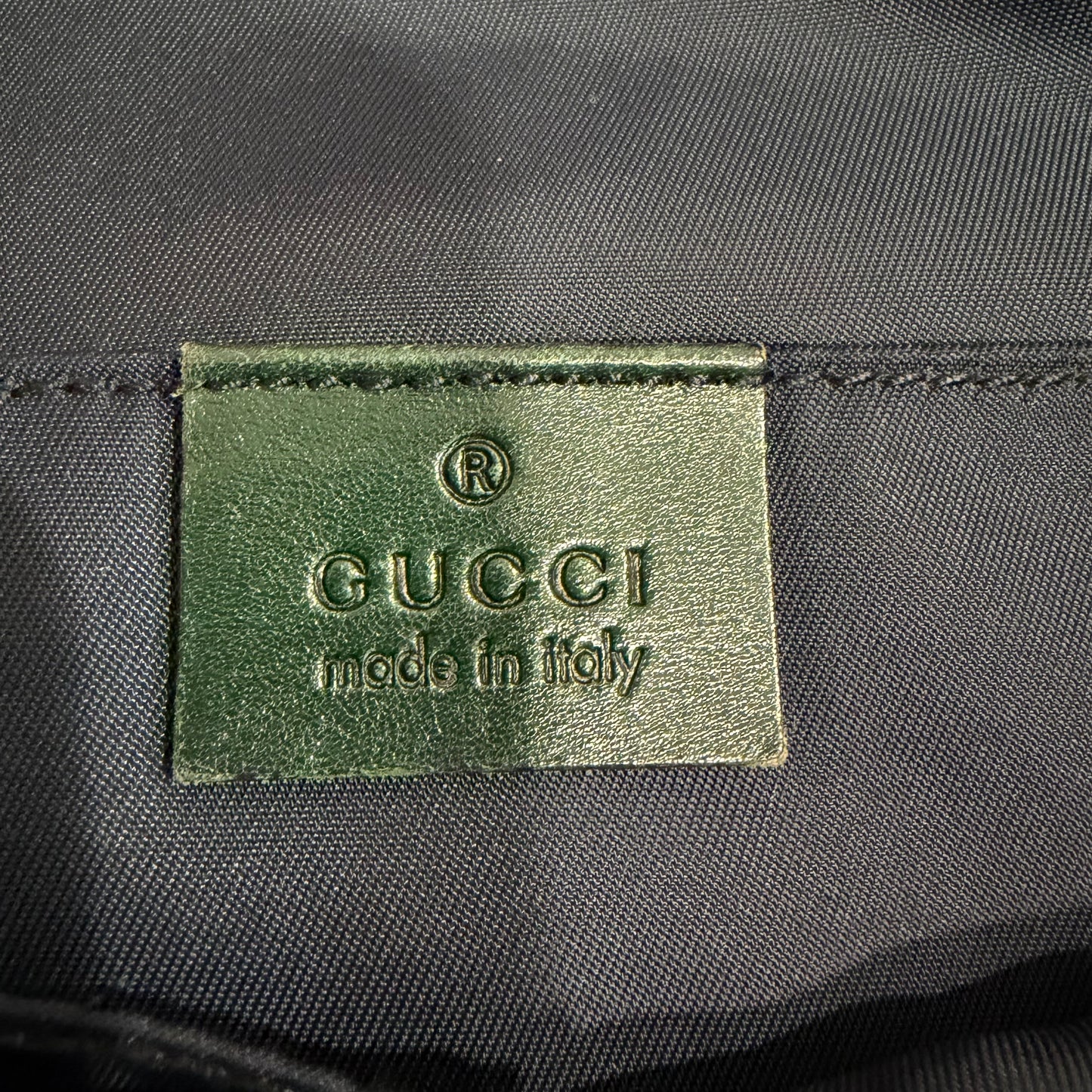 #9110 GUCCI Vintage Synthetic Laptop Satchel