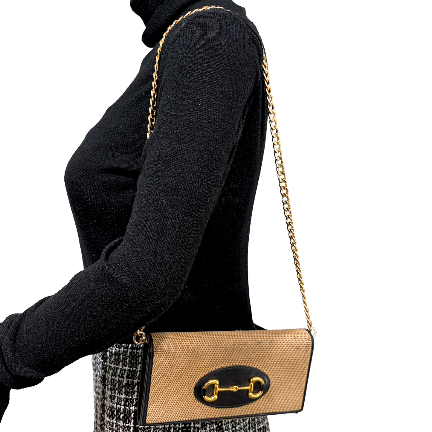 8851 GUCCI Canvas Horsebit Wallet