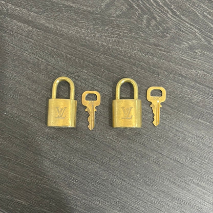 SOLD! Set of 2 Louis Vuitton Lock & Key