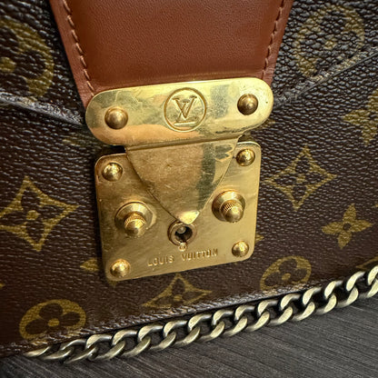 #1101-15 LOUIS VUITTON Monogram Monceau 27 with Removable Chain