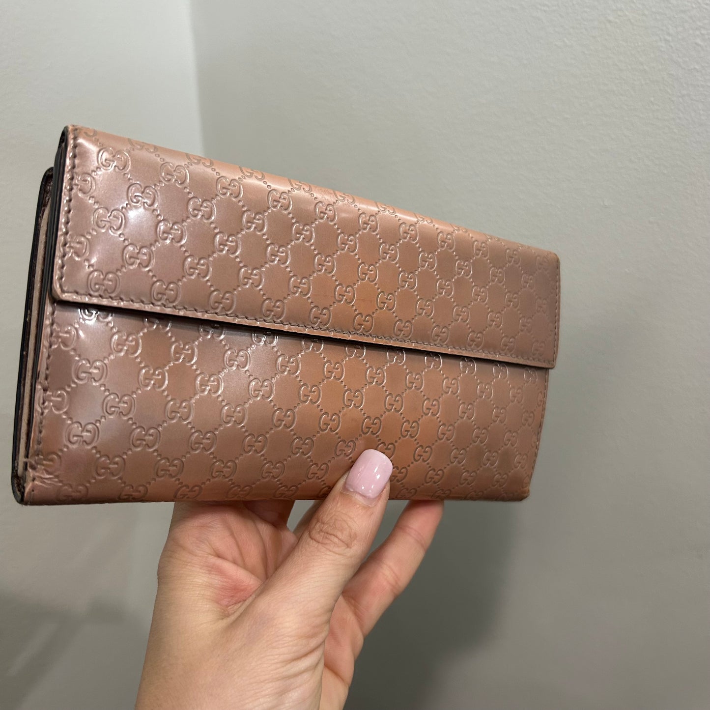 CLEARANCE #183 GUCCI Guccissima Long Wallet