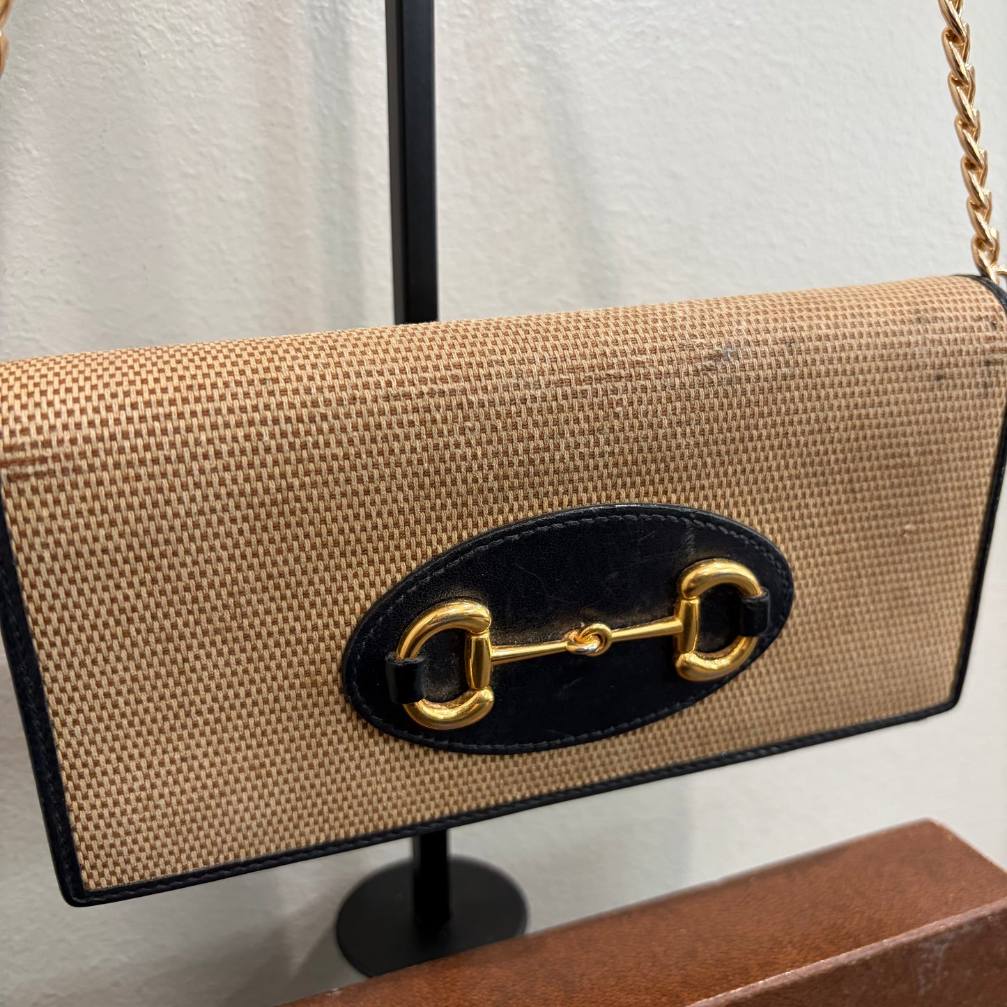 8851 GUCCI Canvas Horsebit Wallet