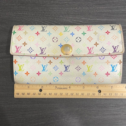 SOLD! Set of 2 Louis Vuitton Monogram Wallet & Epi Leather Card Holder