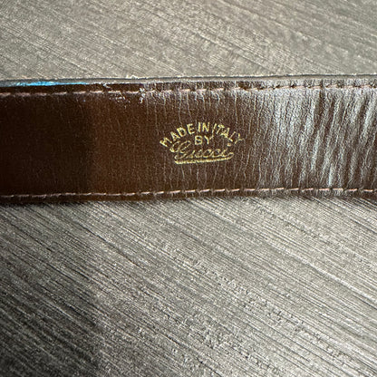 #3232 GUCCI GG Suede Brown Belt