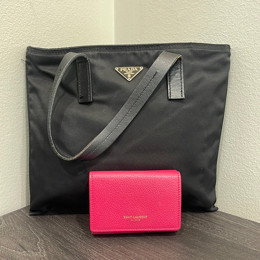 SOLD! Set of 2 Prada Mini Tote & Mini Yves Saint Laurent Wallet