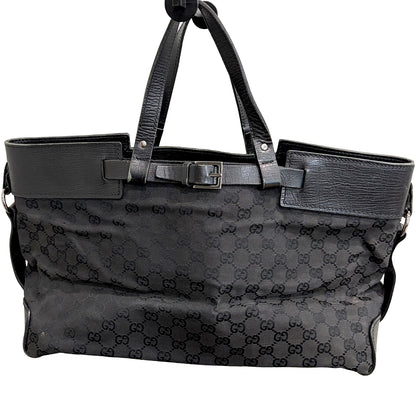 8860 GUCCI Black Canvas Handbag