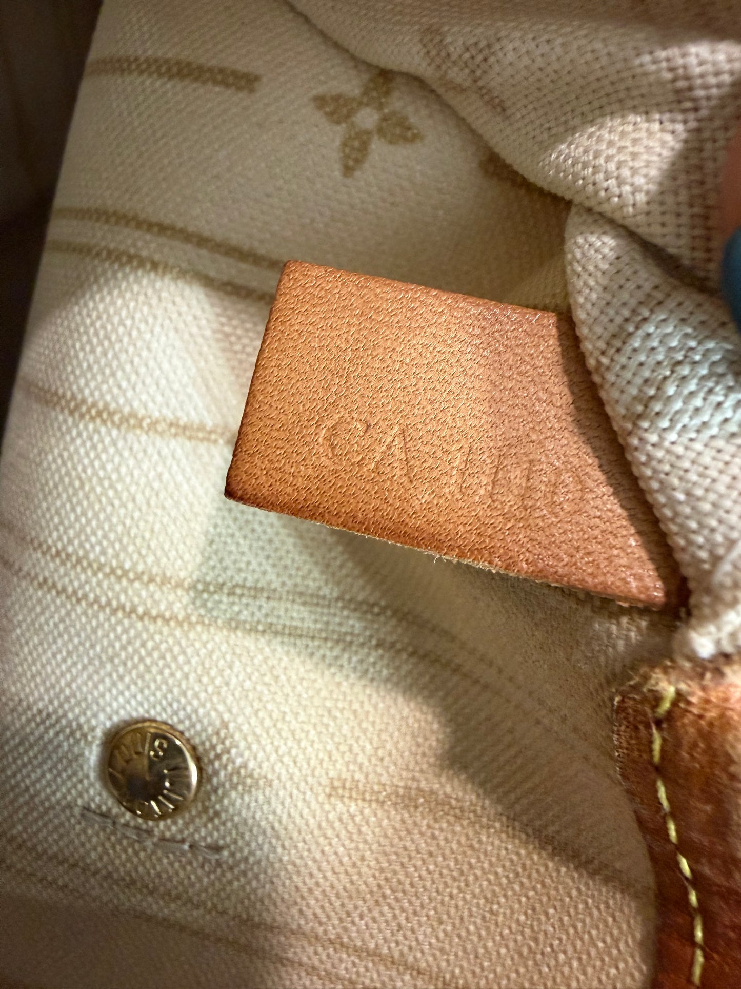 #8288 LOUIS VUITTON Damier Azur Neverfull MM