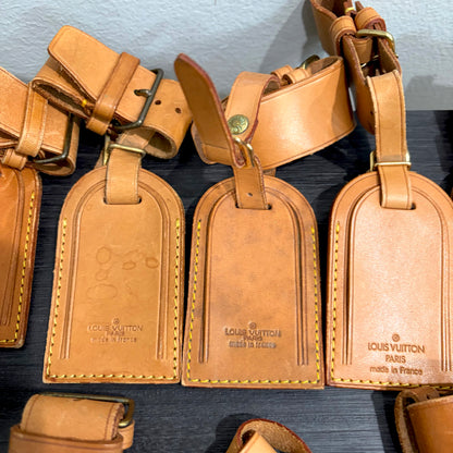 8846 LOUIS VUITTON Set of 9 Luggage Tag Set MSRP $1,350
