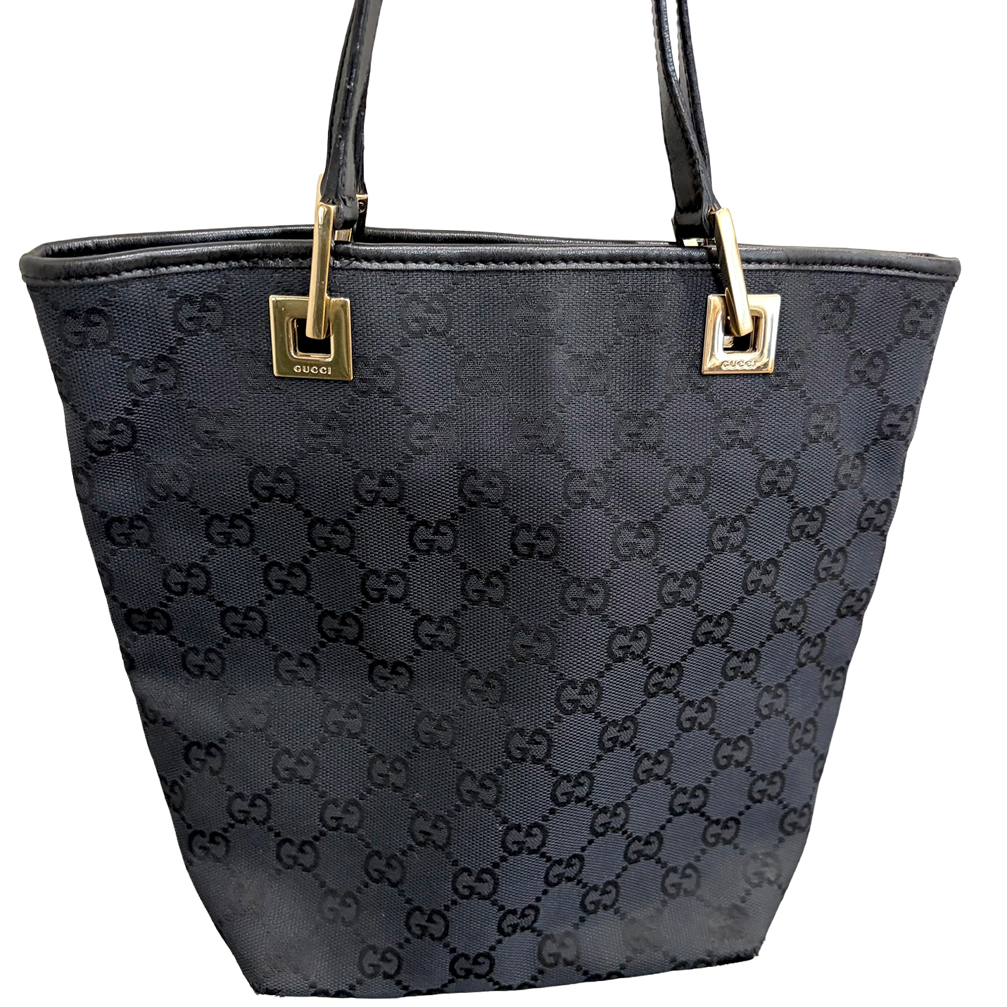 8861 GUCCI Black Canvas Eclipse Tote