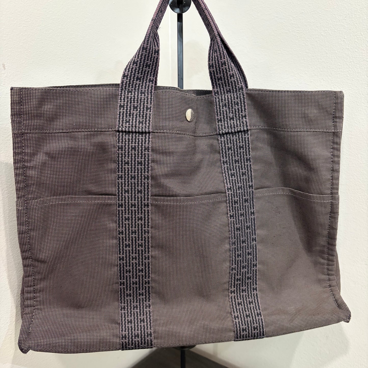 #3224 HERMES Gray Ligne Tote