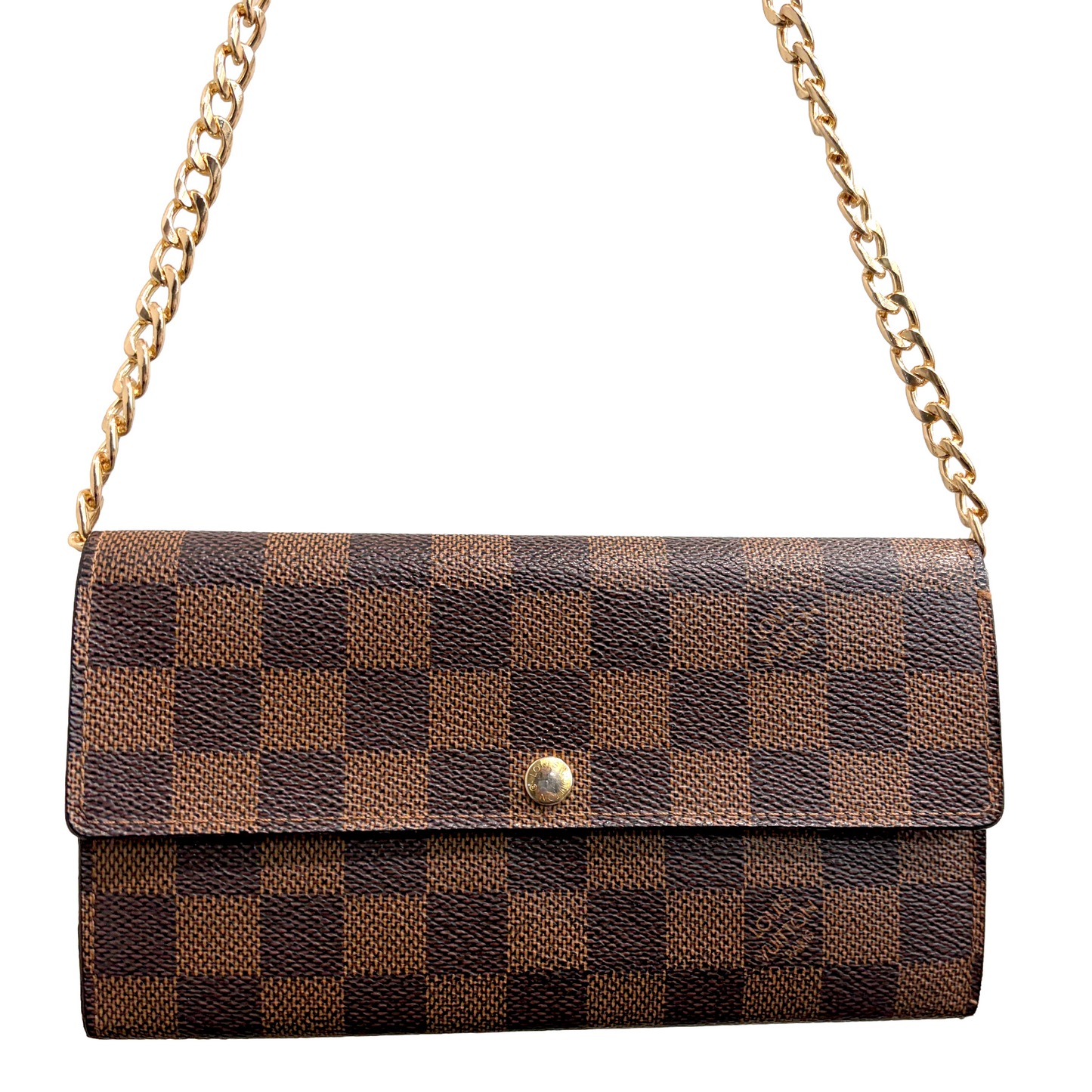 8855 LOUIS VUITTON Damier Ebene Sarah Wallet