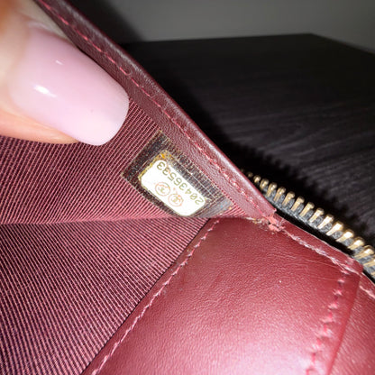 #3235 CHANEL 2014-2015 Black Zip Wallet