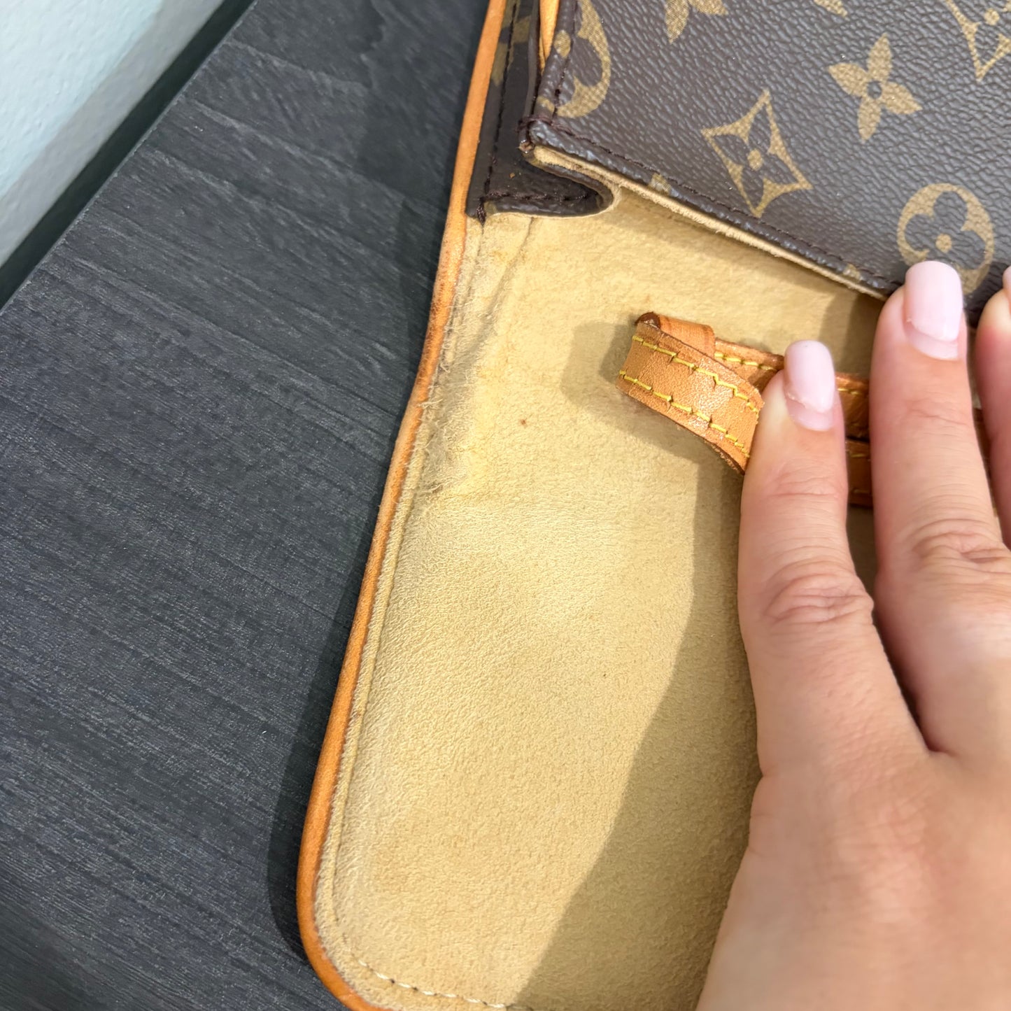 #1109 LOUIS VUITTON Twin Pochette GM