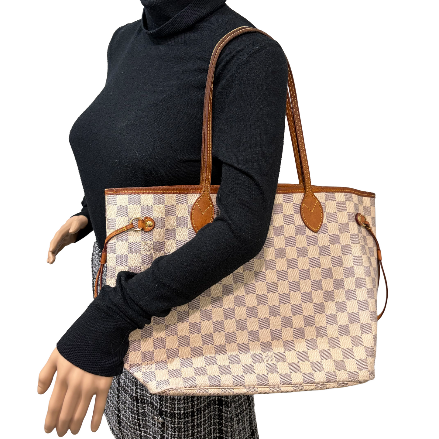 BF-11 LOUIS VUITTON Damier Azur Neverfull MM