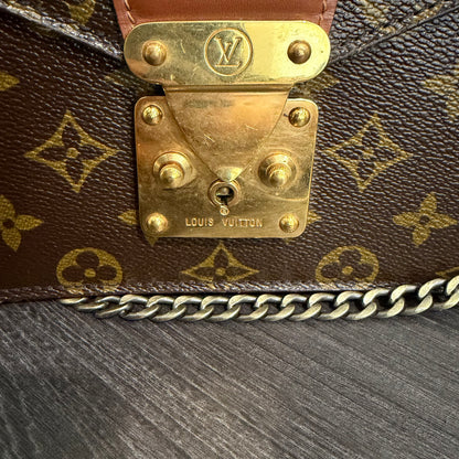 #1101-15 LOUIS VUITTON Monogram Monceau 27 with Removable Chain