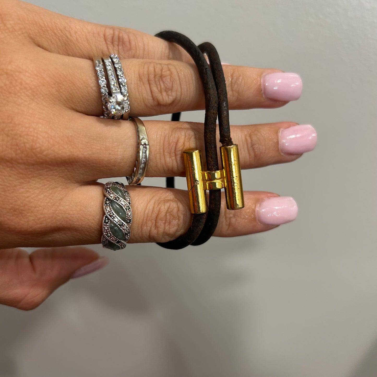 1033 HERMÈS Tournis Tresse Bracelet MSRP $435