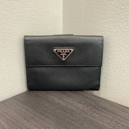 SOLD! Set of 2 Prada Nylon Baguette & Leather Wallet