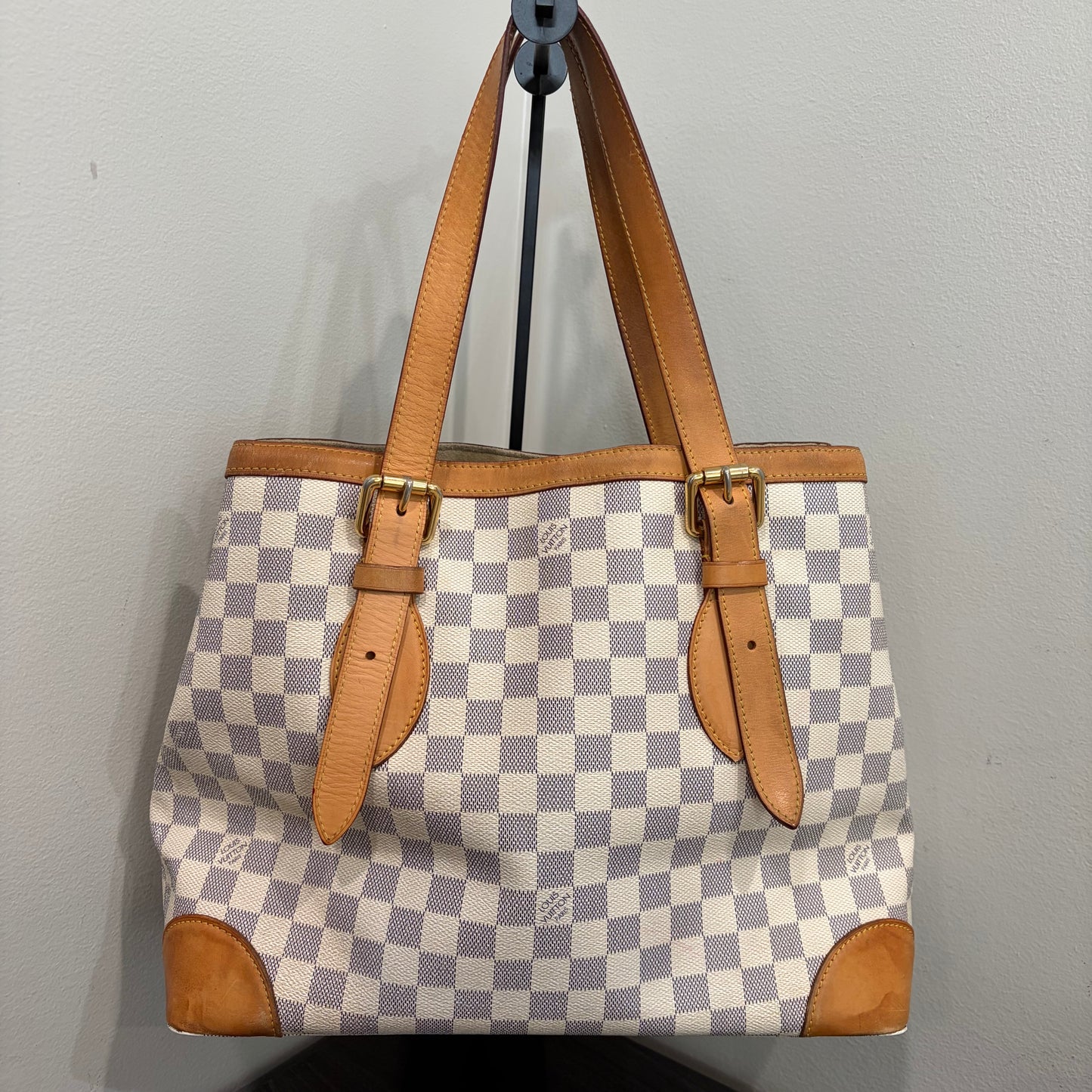 #1107 LOUIS VUITTON Damier Hampstead MM