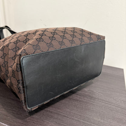 #3207 GUCCI Brown Canvas Tote
