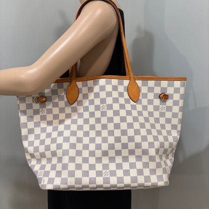LOUIS VUITTON Damier Azur Neverfull MM