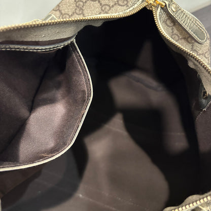 1106 GUCCI Brown/Gold Boston Bag